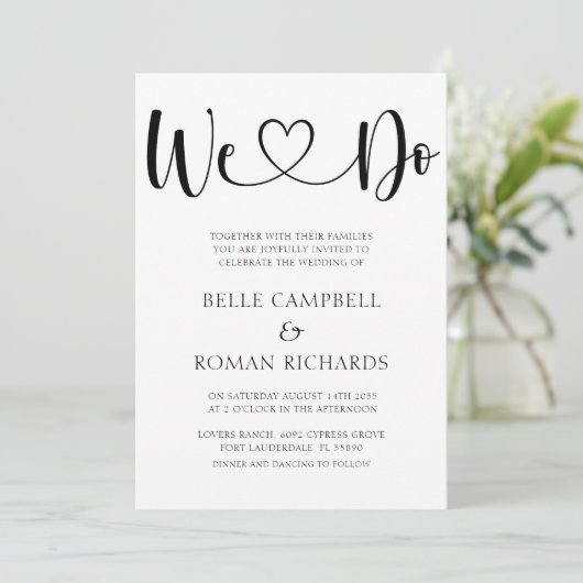 Zwarte en witte hartkalligrafie en foto's in kaart (Staand voorkant)