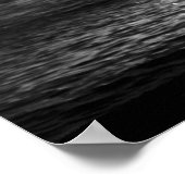 Zwarte en witte Hawaiian Hula Dancer Poster (Hoek)