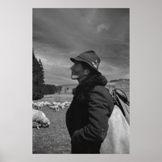 Zwarte en witte herder van 1968 poster (Voorkant)