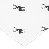 Zwarte en witte hert korte tafelloper (Hoek)