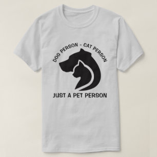 Zwarte en witte hond en kat t-shirt