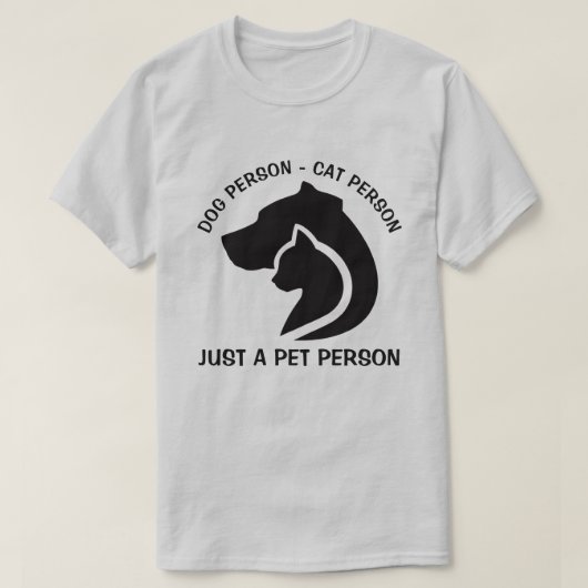 Zwarte en witte hond en kat t-shirt (Design voorkant)