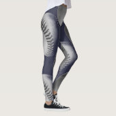 Zwarte en witte honkbal leggings