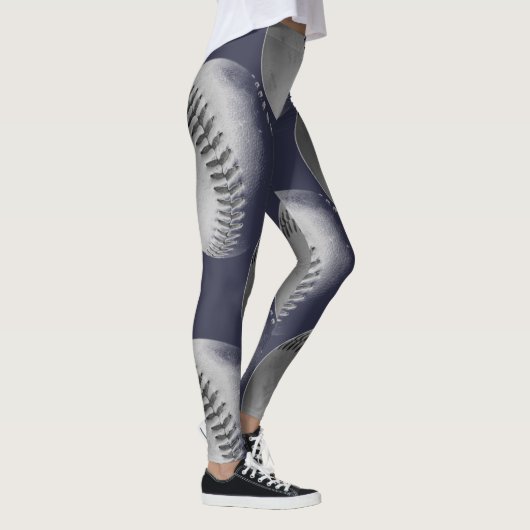 Zwarte en witte honkbal leggings (Rechts)