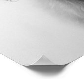 Zwarte en Witte Hoogland Koe Poster (Hoek)