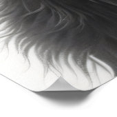 Zwarte en Witte Hoogland Koe Poster (Hoek)