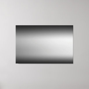 Zwarte en Witte Horizon Kunstwerk op Canvas Afdruk