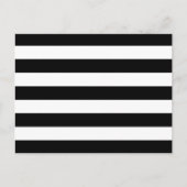 Zwarte en witte horizontale strepen briefkaart (Voorkant)