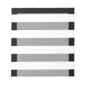 Zwarte en witte horizontale strepen notitieblok (Voorkant)