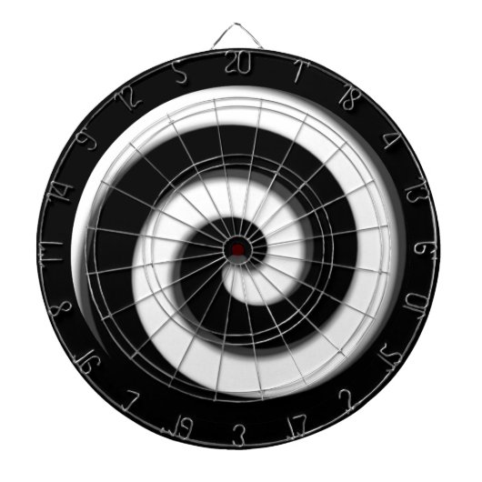 Zwarte en Witte Hypnotic Regulation Dart Board Dartbord (Voorkant)