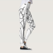 zwarte en witte illustratie smog leggings (Rechts)