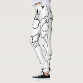 zwarte en witte illustratie smog leggings (Links)