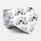 Zwarte en witte Inductrix Tiny Whoop Drone Stropdas (Opgerold)