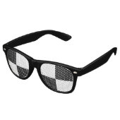 zwarte en witte ingedrukte retro zonnebril (Gekanteld)