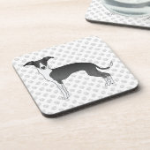 Zwarte en witte Italiaanse dolfijnen met poten Bier Onderzetter (Linkerzijde)