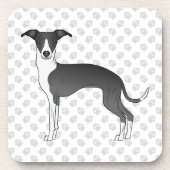 Zwarte en witte Italiaanse dolfijnen met poten Bier Onderzetter (Voorkant)
