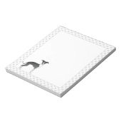 Zwarte en witte Italiaanse dolfijnen met poten Notitieblok (Linkerzijde)