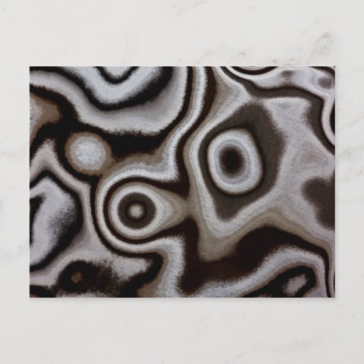 Zwarte en witte Jasper-steen Briefkaart (Voorkant)