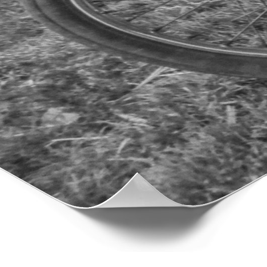  zwarte en witte jongens 2 op een motorfiets poster (Hoek)