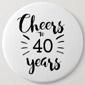 Zwarte en witte kaas tot 40 jaar Button (Voorkant)