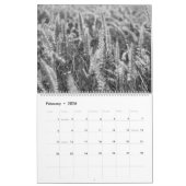 zwarte en witte kalender voor natuur liefhebbers (Feb 2026)