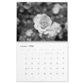 zwarte en witte kalender voor natuur liefhebbers (Jan 2026)