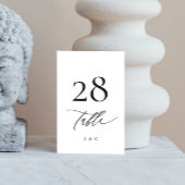 Zwarte en witte kalligrafie Moderne bruiloft Kaart