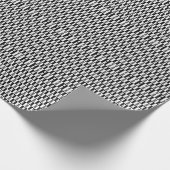Zwarte en witte kap Allover Chess Board Cadeaupapier (Hoek)