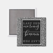 Zwarte en witte karton Pet Food Animal Print Magneet (Voorkant / Achterkant)