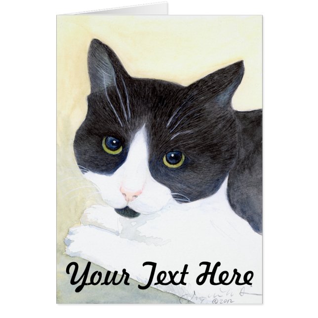 Zwarte en witte kat (Voorkant)