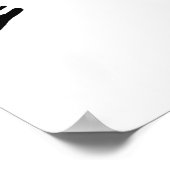 Zwarte en witte kat 657 poster (Hoek)