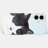Zwarte en witte kat Case-Mate iPhone case (Achterkant (horizontaal))