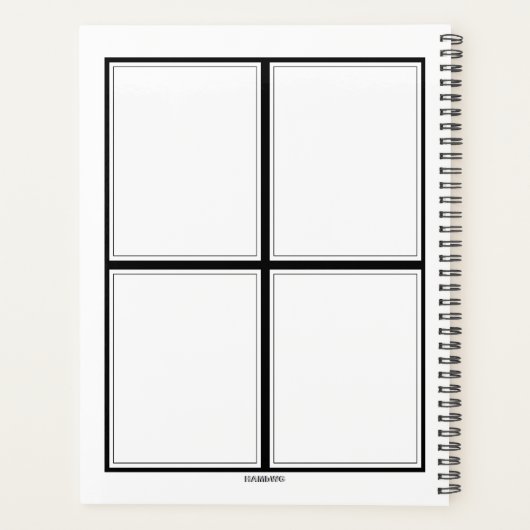Zwarte en witte kat - Daily Planner - HAMbWG (Achterkant)