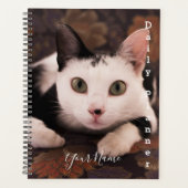 Zwarte en witte kat - Daily Planner - HAMbWG (Voorkant)