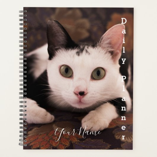 Zwarte en witte kat - Daily Planner - HAMbWG (Voorkant)