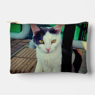 Zwarte en witte kat etui