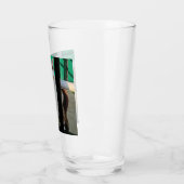 Zwarte en witte kat glas (Links)