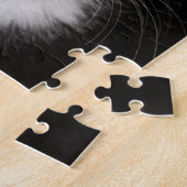 ZWARTE EN WITTE KAT LEGPUZZEL (Zijkant)