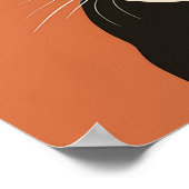 Zwarte en witte kat poster (Hoek)