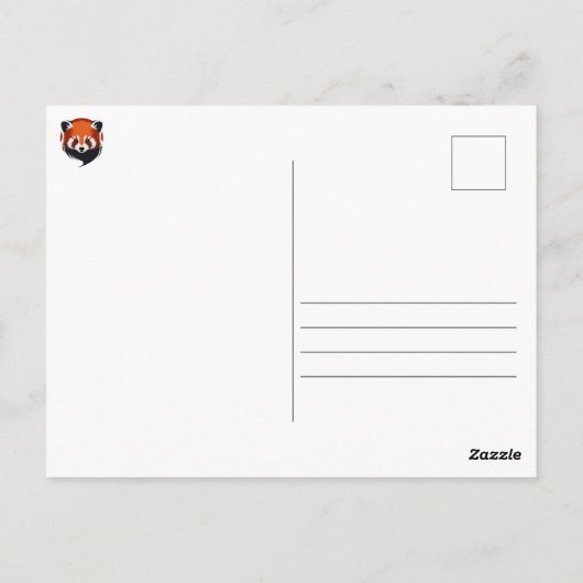 Zwarte en witte kat van Piebald in het Briefkaart (Achterkant)