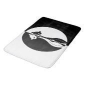 Zwarte en witte katten badmat (Gekanteld)