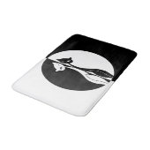Zwarte en witte katten badmat (Gekanteld)
