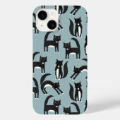 Zwarte en witte katten Case-Mate iPhone case (Achterkant)
