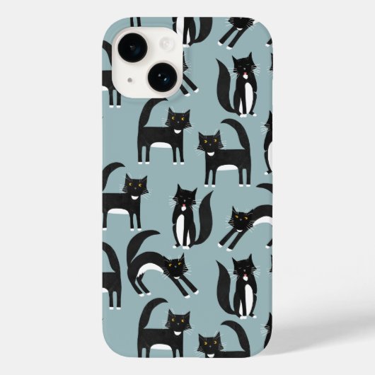 Zwarte en witte katten Case-Mate iPhone case (Achterkant)