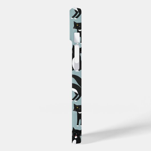 Zwarte en witte katten Case-Mate iPhone case (Achterkant / Links)