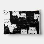 Zwarte en witte katten etui (Achterkant)