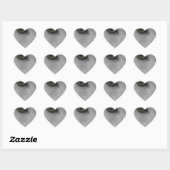 Zwarte en witte katten hart sticker (Vel)