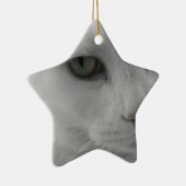 Zwarte en witte katten keramisch ornament (Rechts)