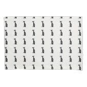 Zwarte en witte katten kussensloop (Voorkant)