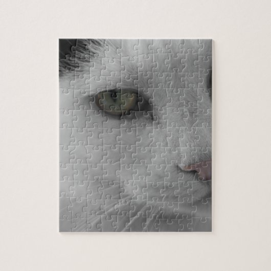 Zwarte en witte katten legpuzzel (Verticaal)